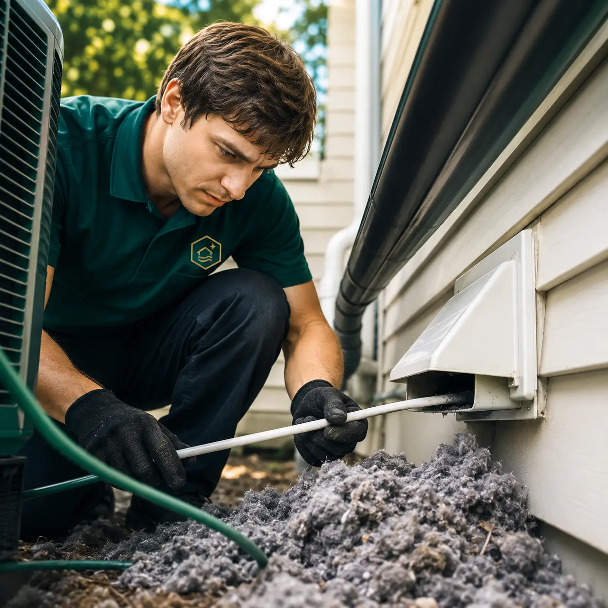 Professional dryer vent cleaning tools and equipment